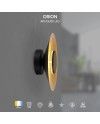 ORION * APLIQUE LED 20W 3000K NEGRO / PAN DE ORO